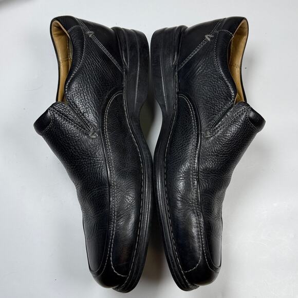 Johnson & Murphy Black Slip-On Leather Sheepskin Loafers Shoes S-472 Sz 8.5 main image 6
